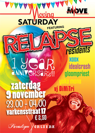 RELAPSE Moving Saturday