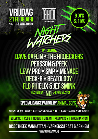 Nightwatchers - 9 DJ's & 1 MC